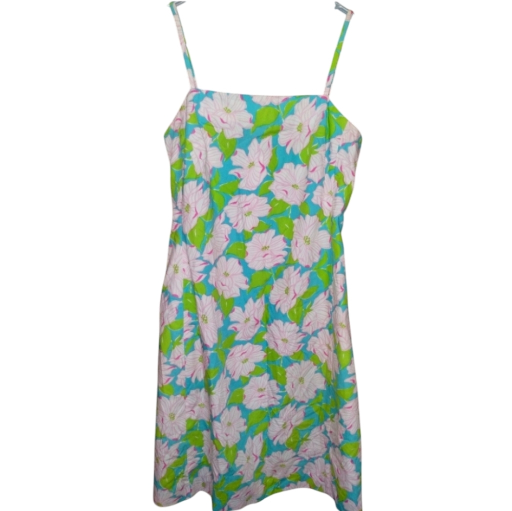 Ralph Lauren sundress, Like New condition, floral, Green And Pink,Small Straps